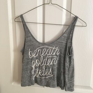 Grey crop top